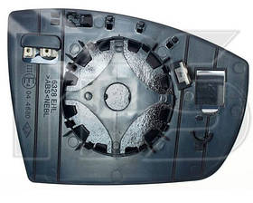 Вкладиш дзеркала Ford Kuga 08-12 лівий з обігрівом асферический (FPS). FP2812M53