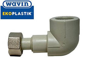 Кут із накидною гайкою 20х1/2" Ekoplastik, фото 4