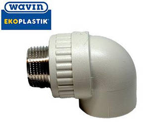 Кут зовнішня різь 25х1/2" Ekoplastik, фото 4