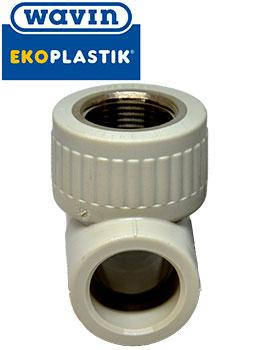 Трійник внутрішня різь 20х1/2" Ekoplastik, фото 3