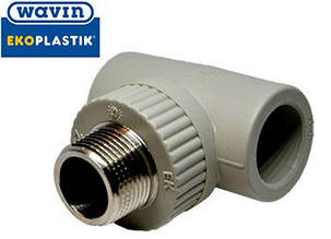 Трійник зовнішня різь 20х3/4" Ekoplastik, фото 1