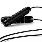 Скакалка швидкісна на підшипниках Soweil регульована чорна, фото 4