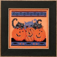 Набор для вышивания "Jacks and Cats//Тыквы и кошки" Mill Hill DM303102