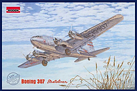 Boeing 307 Stratoliner. Сборная модель самолета в масштабе 1/144. RODEN 339