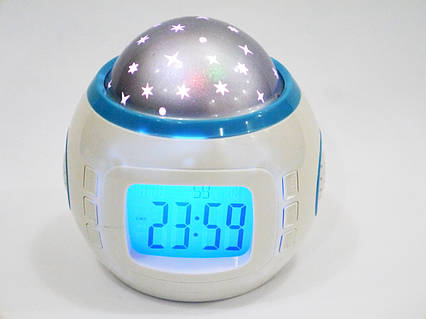 Годинник із будильником і проєкцією зоряного неба 1038, фото 2