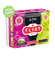 Гигиенические прокладки для критических дней fantasy Flirt Cotton & Care Ultra Fresh 10 шт