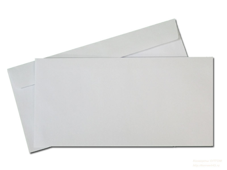 Поштовий конверт DL або Е65, 110 х 220 мм, SKL, Євро, від 1 шт.
