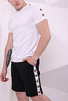 Шорти Ellesse чорні з білими лампасами