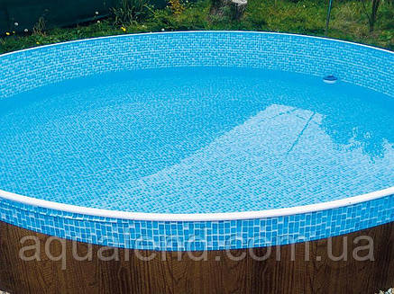 Плівка ПВХ діаметром 6,4 метра Mosaic мозайка для круглих басейнів Azuro, Atlantic Pools, фото 3