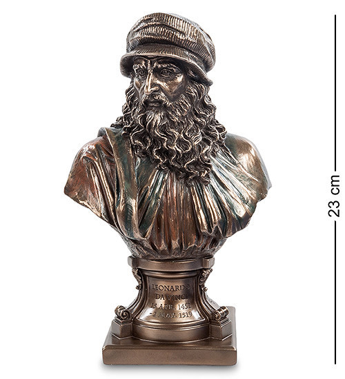 Статуетка Veronese Леонардо да Вінчі бюст 23 см 1902542 художник фігурка статуетка веронезе VE