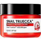 Восстанавливающий крем с муцином улитки и керамидами Some By Mi Snail Truecica Miracle Repair Cream 60g, фото 3