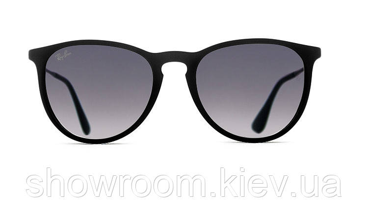 Жіночі сонцезахисні окуляри в стилі Ray Ban Erika 4171 black LUX