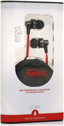 Наушники Ergo ES-900i Black (+microphone), фото 1