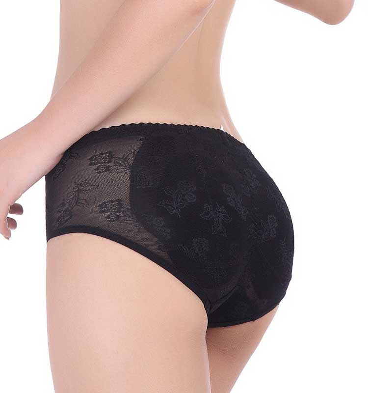 Труси пушап збільшення сідниць чорні, фото 1