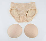 Труси пушап збільшення сідниць чорні, фото 9