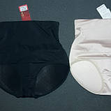 Високі труси великий пушап для округлення і збільшення сідниць чорні, фото 3