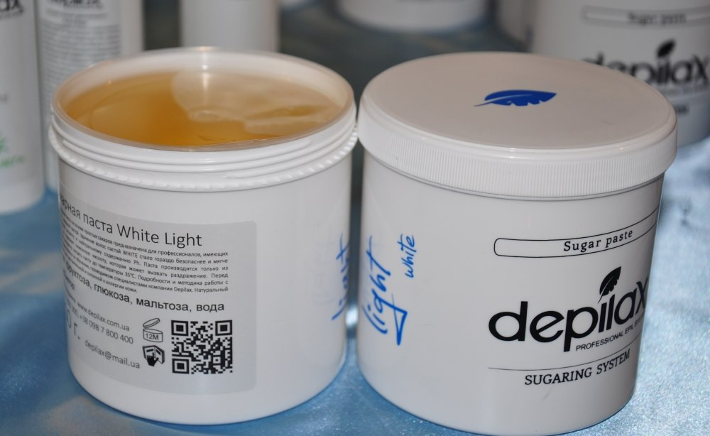 Сахарная паста для шугаринга Depilax White Light Vanilla 1000г - фото 2 - id-p139435772