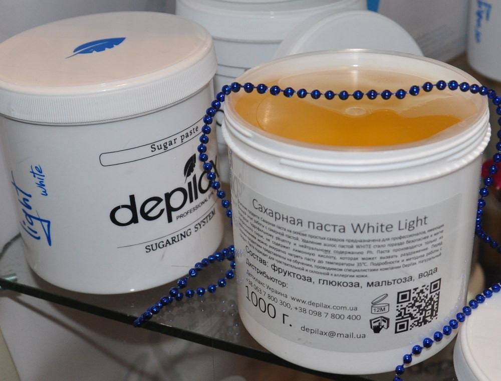 Сахарная паста для шугаринга Depilax White Light Vanilla 1000г - фото 3 - id-p139435772