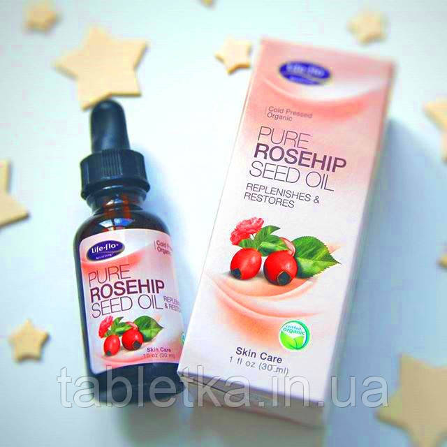 Life Flo Health, Чисте масло насіння шипшини, догляд за шкірою, 1 унція (30 мл) Київ