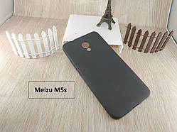 Чохол бампер для Meizu m5s чорний матовий tpu