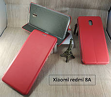 Магнітна чохол-книжка для Xiaomi redmi 8A з візитницею — червоний