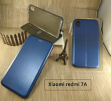 Магнітна чохол-книжка для Xiaomi redmi 7A з візитницею — синя