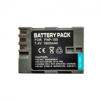 Акумулятор для фотоапарата Fujifilm NP-150, 1800 mAh., фото 2