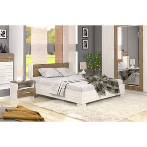 Ліжко Меблі Сервіс Маркос 160 + Ламелі андерсен/дуб апріл