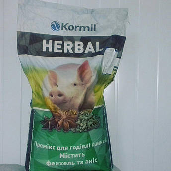 Премікс Herbal  Гровер, Фінішер для свиней 2.5/3% Kormil (мішок 25 кг), Бердичів