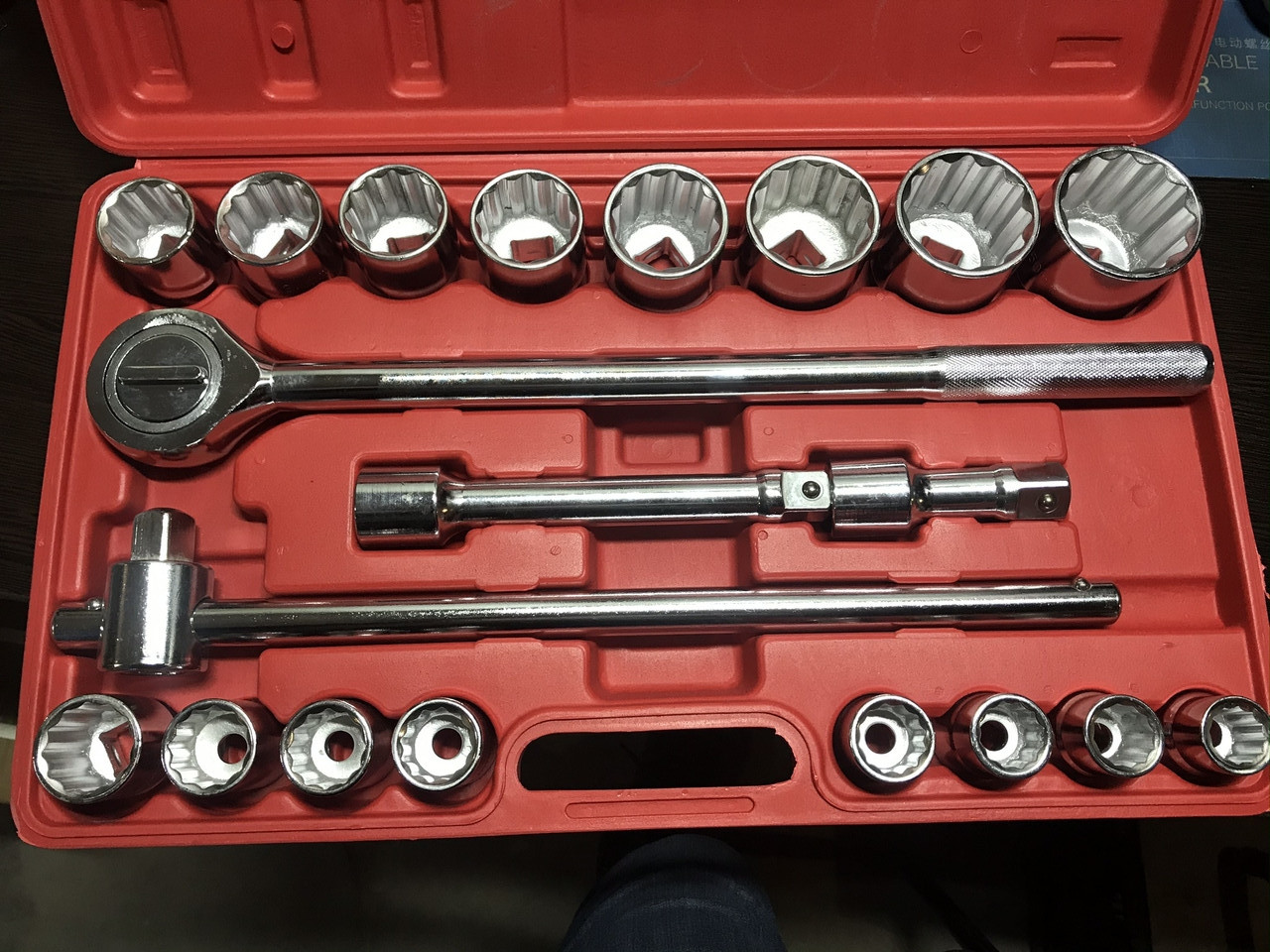 Набір ключів великих розмірів LEX 3/4" 21 елемент 12 граней