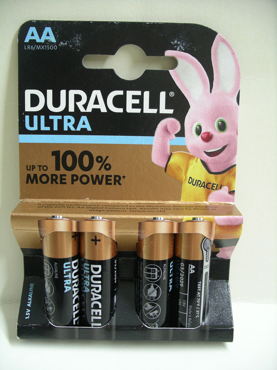 Батарейка Duracell AA Ultra LR6, ціна за 4 штуки на блістері