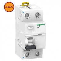 ПЗВ Schneider 40A 30мА тип AC Acti9 iID K, 2 полюси, дифреле