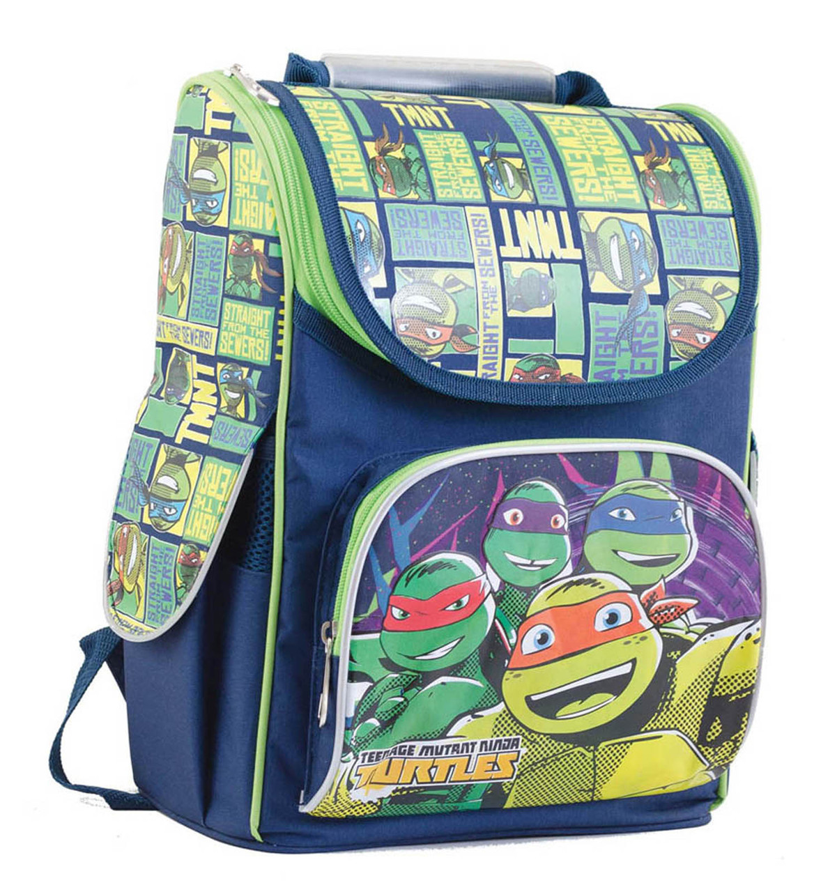 Рюкзак шкільний каркасний 1 Вересня H-11 Turtles, 34*26*14