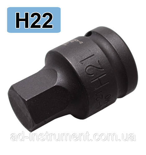 Бита ударна шестигранна HEX 3/4" 22 мм. C2230-H22 H.C.B.