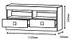 Тумба під ТВ Соната 1100 (1100х380х500), фото 3