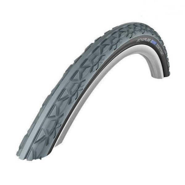 Покришка 24x1 3/8 (37-540) Schwalbe DOWNTOWN K-Guard Twinkin GR/B HS342 2Grip GRC, для інвалідних колясок
