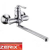 Змішувач для ванни довгий ніс ZERIX Z22219 EURO (CHR-006)