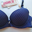 Синій бюстгальтер на тонкому поролоні 70А, фото 4