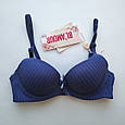 Синій бюстгальтер на тонкому поролоні 70А, фото 2