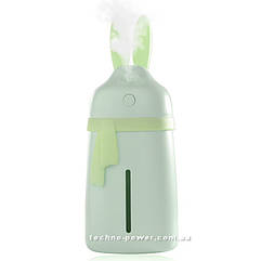 Зволожувач повітря з підсвічуванням Кролик 28 мл. Бірюзовий. Ультразвуковий зволожувач повітря