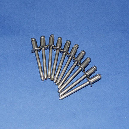 Заклепки витяжні для кріплення опор барабана пральної машини 10 шт (нержавійка), фото 2