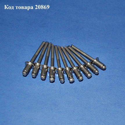 Заклепки витяжні для кріплення опор барабана пральної машини 10 шт (нержавійка), фото 1