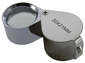 Збільшувальне скло — лупа 30х21 мм