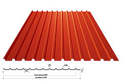 Профнастил покрівельний ПК-10