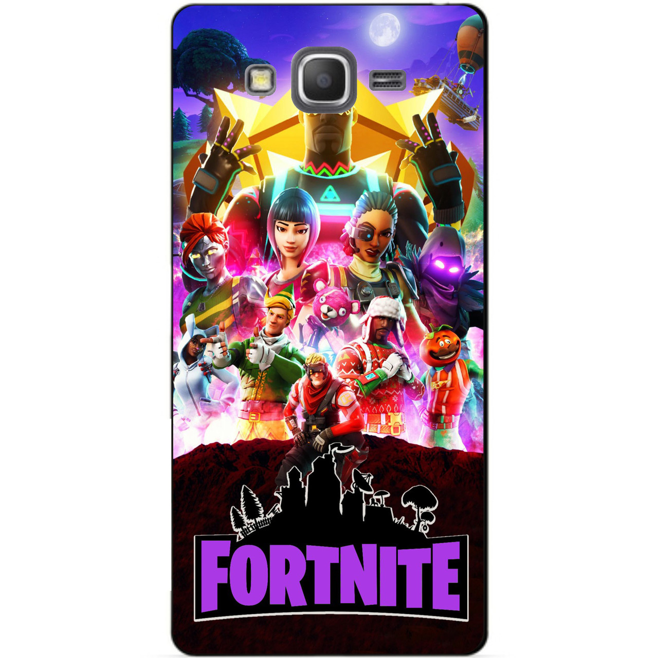 Силіконовий бампер чохол для Samsung G530/G531 Galaxy Grand Prime з малюнком Fortnite