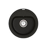 Мийка кварцова VANKOR Lira LMR 01.44 Black сифон автомат, фото 3