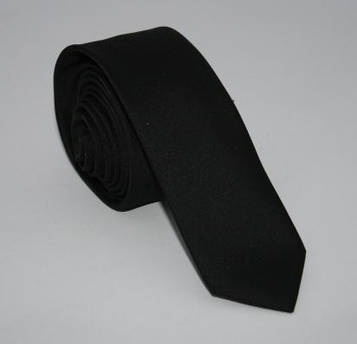 Краватка чорна вузька