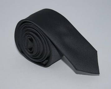 Краватка сіра вузька