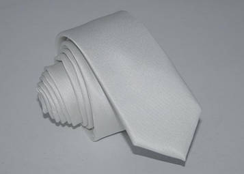 Краватка біла вузька