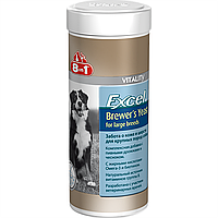 8in1 (8в1) Vitality Brewers Yeast for large breeds - пивні дріжджі з часником для собак великих порід, 80 табл